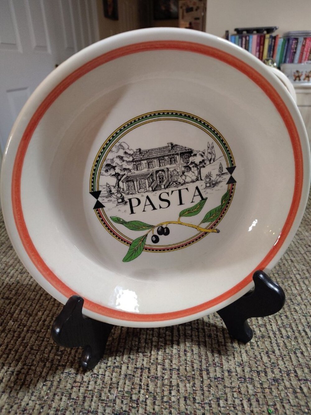 Ironstone tableware/ 8.75” pasta bowls Made in Italy (One Bowl)